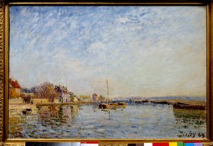 Canal du Loing. Gemälde von Alfred Sisley