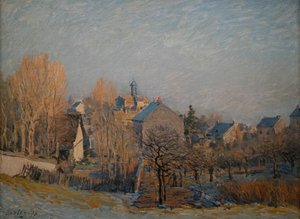 Frostiger Morgen in Louveciennes, 1873 von Alfred Sisley