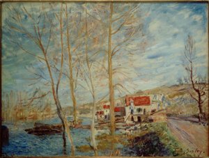 Die Überschwemmung in Moret