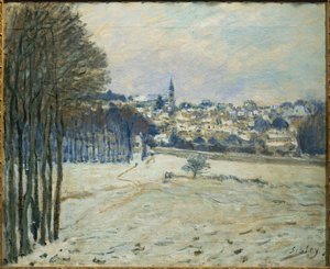Der Schnee in Marly-le-Roi von Alfred Sisley