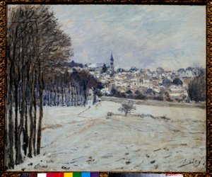 Der Schnee in Marly von Alfred Sisley