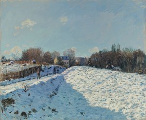 Louveciennes im Schnee von Alfred Sisley