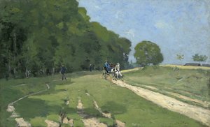 Weg in der Nähe des Parc de Courances von Alfred Sisley