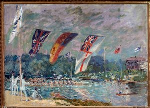 Regatta in Molesey, England von Alfred Sisley