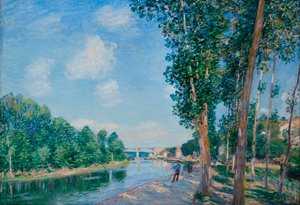 Saint-Mammes, Juni-Sonne - Alfred Sisley