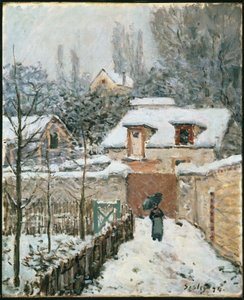 Schnee in Louveciennes von Alfred Sisley