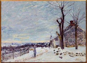 Schneewetter in Veneux-Nadon