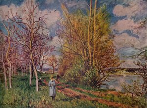 Frühling an den Flussufern, spätes 19. Jahrhundert, 1941 von Alfred Sisley