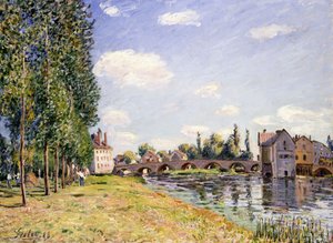 Die Moret-Brücke im Sommer