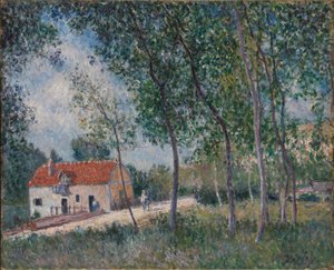 Die Straße von Moret nach Saint-Mammès, 1883-85