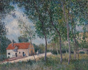 Die Straße von Moret nach Saint-Mammès, 1883-85