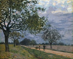 Die Straße von Versailles nach Louveciennes, wahrscheinlich 1879