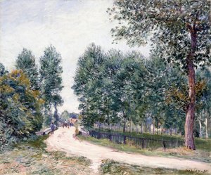 Die Straße von Saint-Mammes - Am Morgen