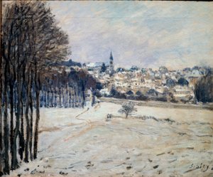 Der Schnee in Marly von Alfred Sisley