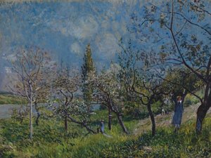 Obstgarten im Frühling von Alfred Sisley