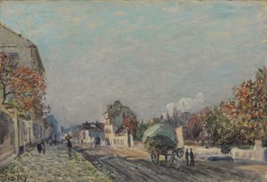 Eine Straße in Marly, 1876 von Alfred Sisley