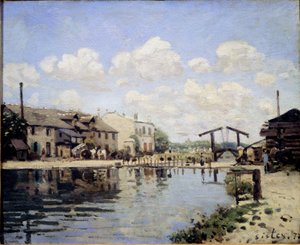 Blick auf den St. Martin-Kanal im Jahr 1872 von Alfred Sisley