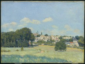 Vue de Marly-le-Roi, effet de soleil, 1876 von Alfred Sisley