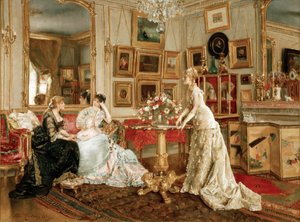Das Schreibzimmer des Malers von Alfred Emile Stevens