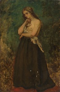 Studie eines Modells, spätes 19. - frühes 20. Jahrhundert von Alfred Emile Stevens