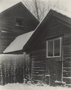 Scheune & Schnee von Alfred Stieglitz