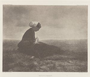 Netzflickerin, Katwijk 1894 von Alfred Stieglitz