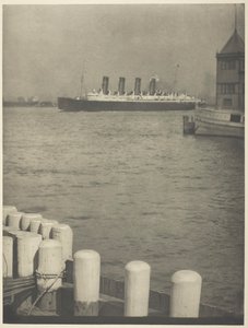 Auslaufend, Die Mauretania, 1910