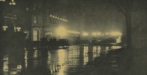 Der Glanz der Nacht—New York von Alfred Stieglitz