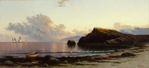 Sonnenuntergang an der Küste 1885 von Alfred Thompson Bricher