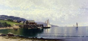 Der Anlegeplatz, Bailey Island, Maine, um 1907 von Alfred Thompson Bricher