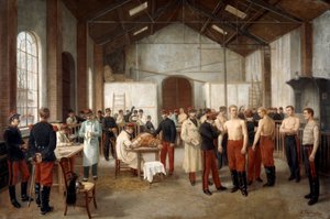 Impfung im Val de Grace Krankenhaus in Paris, um 1900 von Alfred Touchemolin