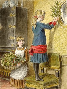 Weihnachtsdekoration, veröffentlicht 1854 von Alfred W. Cooper