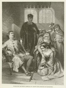 Interview zwischen Isabelle von Croye und Karl von Burgund von Alfred W. Elmore