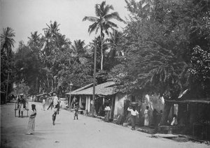 Szene am Straßenrand auf dem Weg nach Mt. Lavinia, ca. 1890, 1910