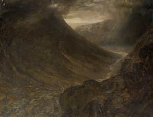 Wasdale Head vom Styhead Pass, Cumbria, ca. 1854 von Alfred William Hunt