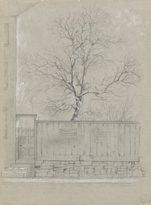 Plakat und Baum von Alfred Wordsworth Thompson