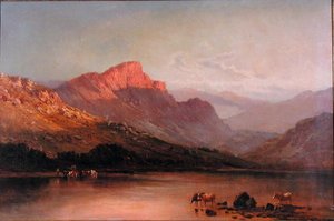 Abend in den Trossachs von Alfred de Breanski