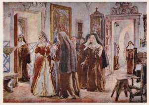 Maria Francisca von Savoyen, Königin von Portugal, im Kloster Unserer Lieben Frau der Hoffnung, Lissabon