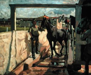 Das Schwefeldip für Räude, um 1918 von Algernon Mayow Talmage