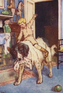 Mit Michael auf ihrem Rücken sitzend von Alice Bolingbroke (after) Woodward