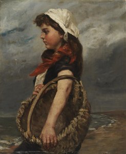 Mädchen mit Korb, ca. 1888
