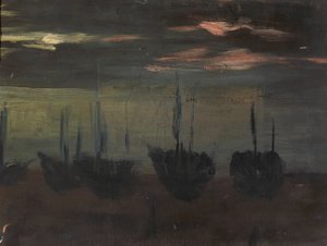 Schiffe im Mondlicht von Alice Pike Barney