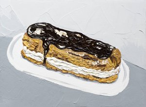 Schokoladen-Eclair-Gemälde von Alice Straker