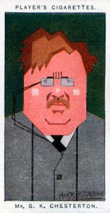 GK Chesterton, britischer Dichter, Romanautor und Kritiker, 1926 von Alick P. F. Ritchie