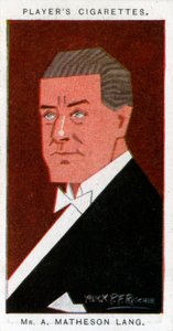 Matheson Lang, kanadischer Schauspieler-Manager und Dramatiker, 1926 von Alick P. F. Ritchie
