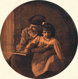 Porträt von Domenico Morelli und seinem Enkelkind