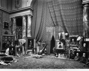 Atelier des Florentiner Malers Eduardo Gelli, in der Via Marsilio Ficino 10, Florenz von Fratelli Alinari