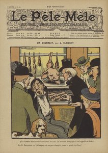 Un distrait. Illustration für Le Pele-Mele, 1902 von Aline Clement