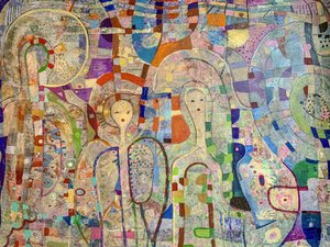 Träumerische Mosaikfiguren