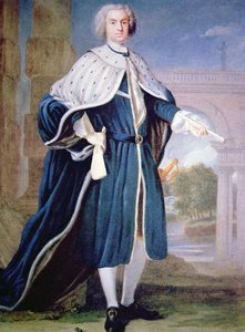 Porträt von Charles Calvert von Allan (after) Ramsay